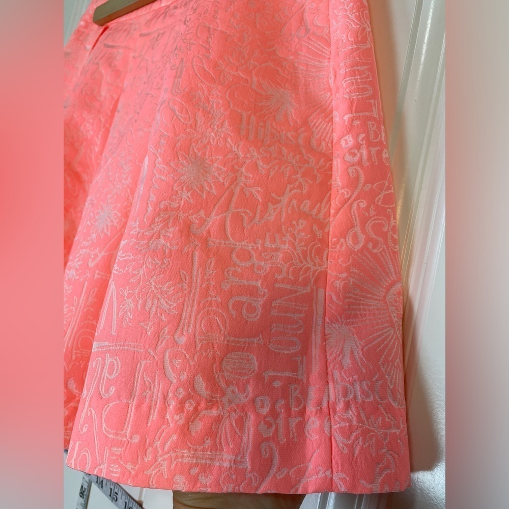 Lilly Pulitzer Harlie pleated pouf coral skirt - Picture 4 of 7